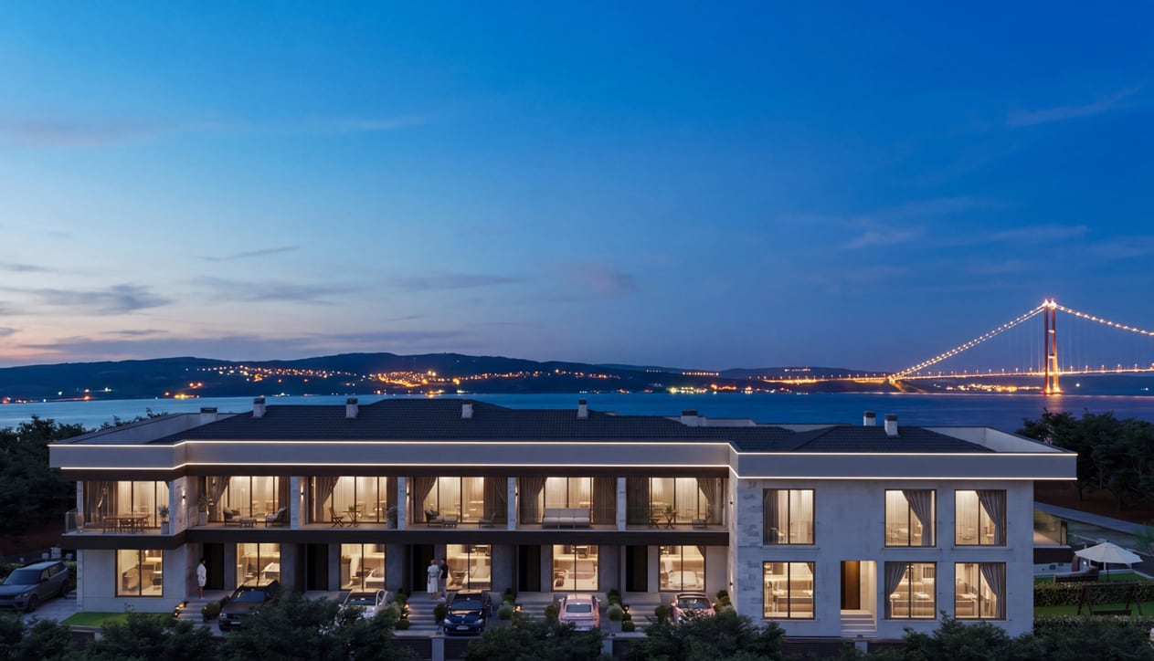 Uçar Yapı — Aura Suluca projesi, Çanakkale boğaz manzarası